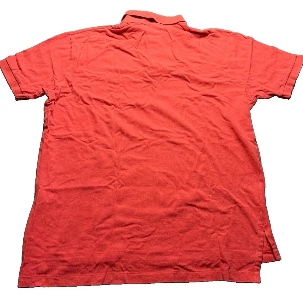 Polo Ralph Lauren Shirt Mens Large Red Short Sleeve Polo Pony Logo Cotton Y2K